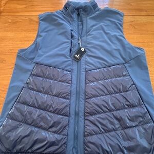 johnnie-O Navy Quilted Vest